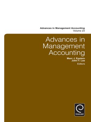 cover image of Advances in Management Accounting, Volume 23